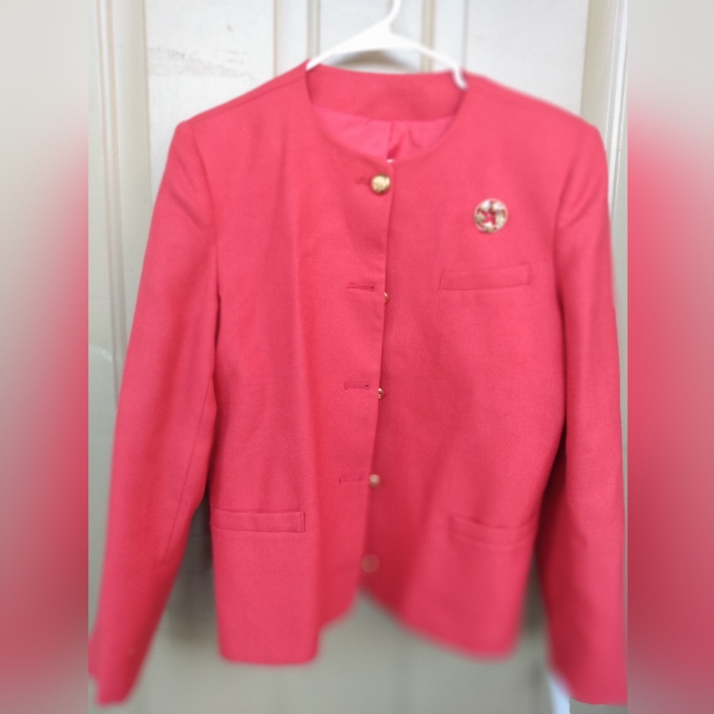 Classic Red Blazer by Strawbridge and Clothier